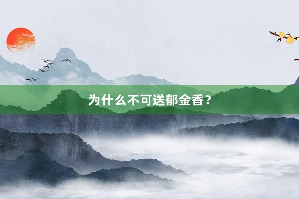 为什么不可送郁金香？